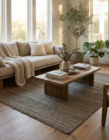 4' 3 x 6' Hand Woven Kilim Modern Wool Rug