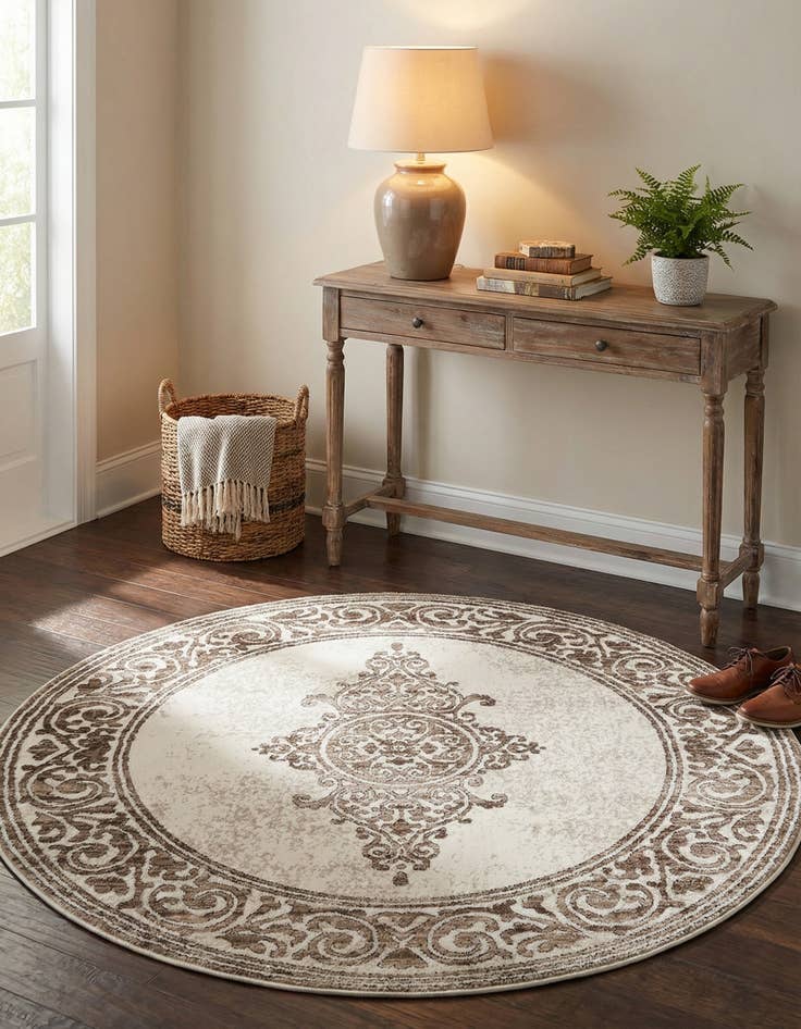 Detail image of 4' x 4' Hermitage Round Rug