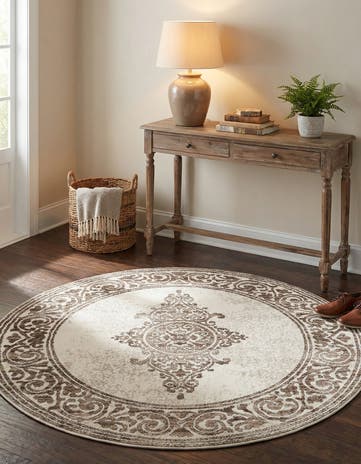 4' x 4' Hermitage Round Rug