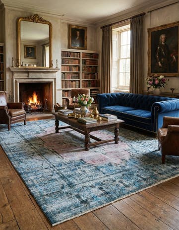 10' 1 x 12' 9 Vintage Royal Wool Rug