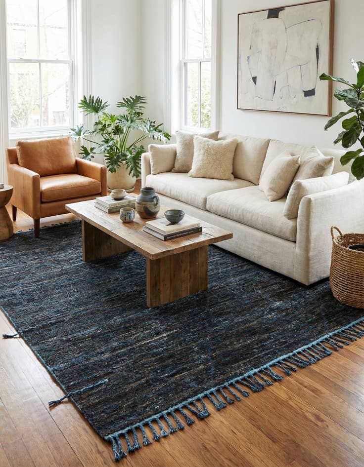 Detail image of 7' 9 x 10' 1  Hand Knotted Moroccan Wool Rug