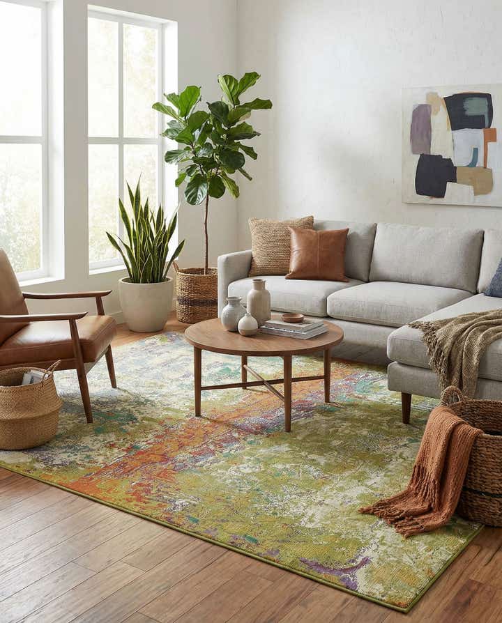 8' x 11' 4 Easy-Clean Modern Indoor / Outdoor Rug