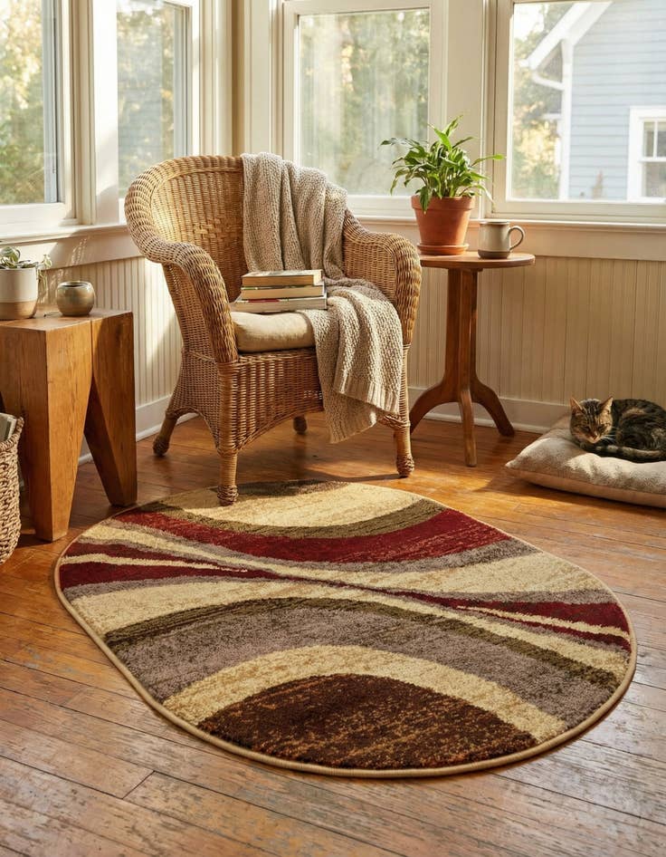 Detail image of 2' x 3' Coffee Shop Oval Rug