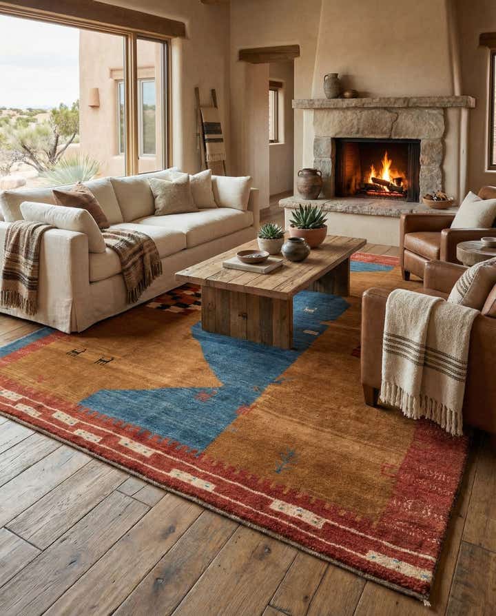 7' 9 x 9' Gabbeh Rug