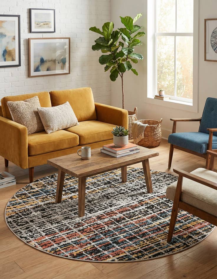 Detail image of  3' 3 x 3' 3 Aramis Round Rug