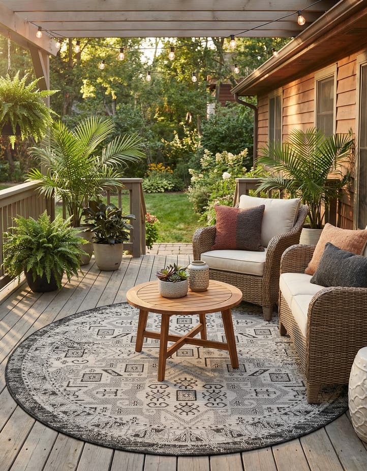 6' x 6' Easy-Clean Aztec Indoor / Outdoor ...