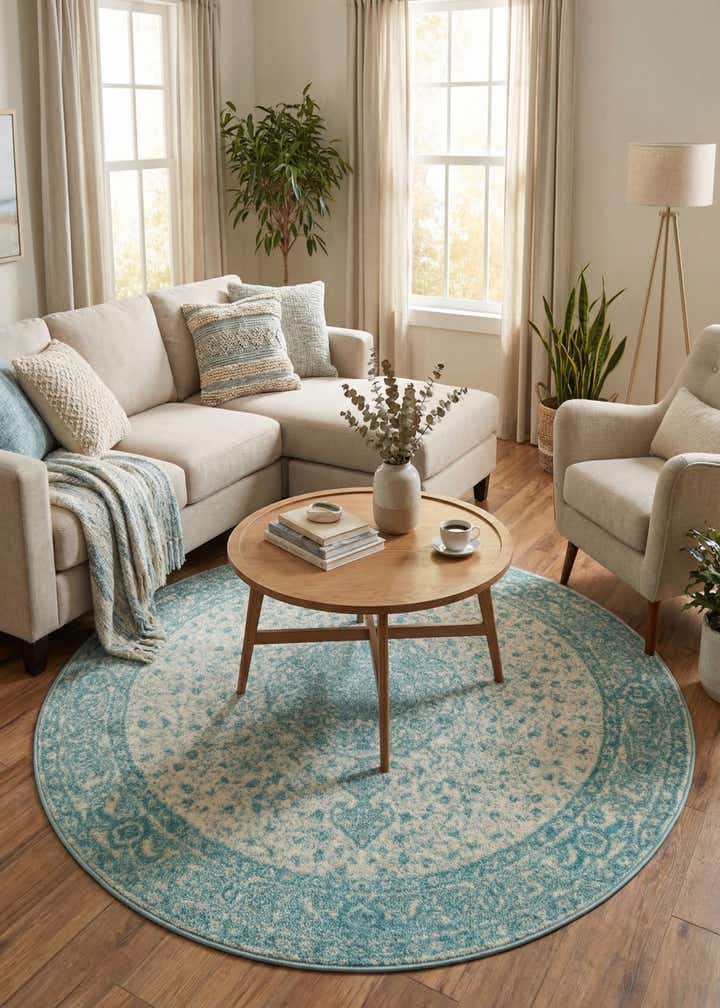 5' 3 x 5' 3 Dover Round Rug