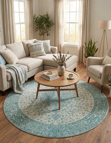 5' 3 x 5' 3 Dover Round Rug