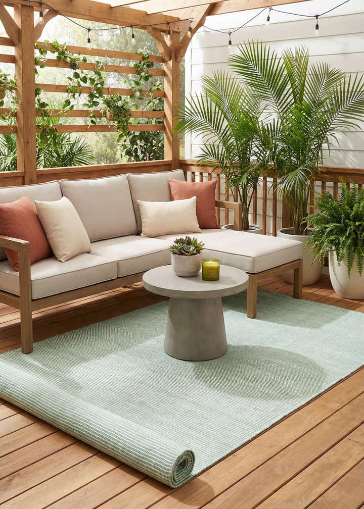 5' 1 x 8' Easy-Clean Jill Zarin Palm Springs Indoor / Outdoor Rug