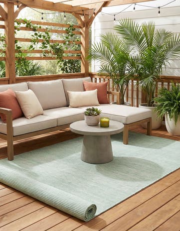 5' 1 x 8' Easy-Clean Jill Zarin Palm Springs Indoor / Outdoor Rug