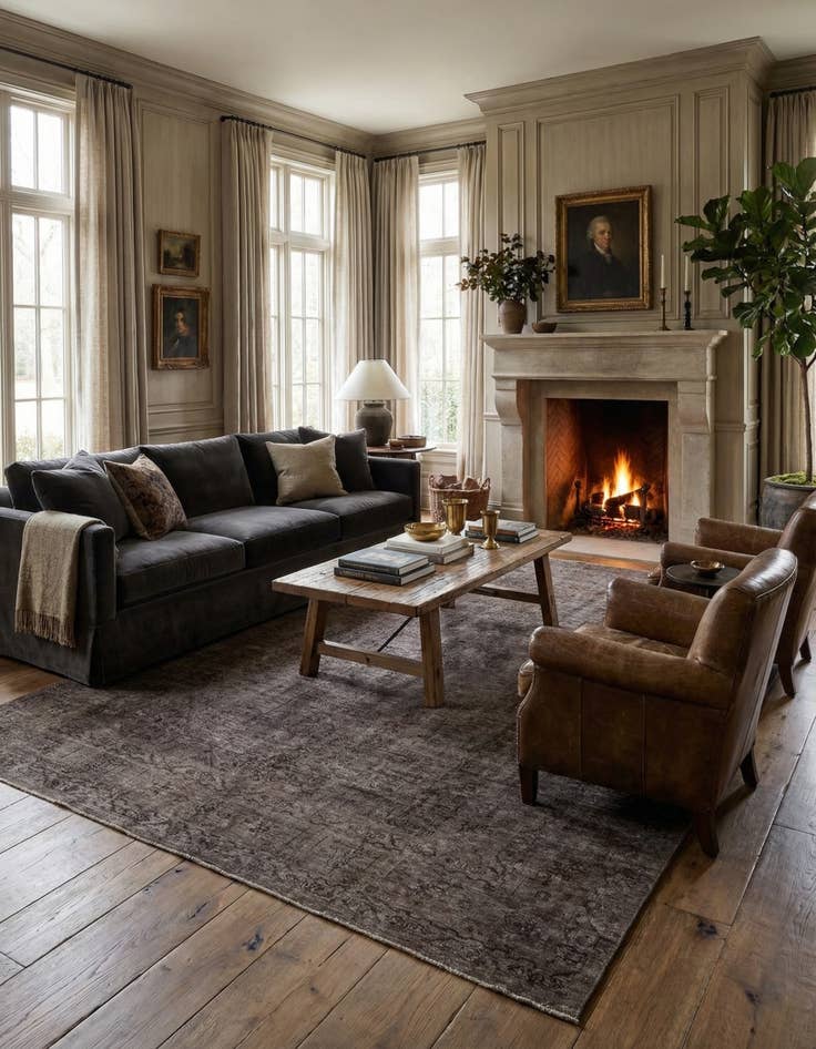 Detail image of 8' 1 x 11' 1 Vintage Royal Wool Rug