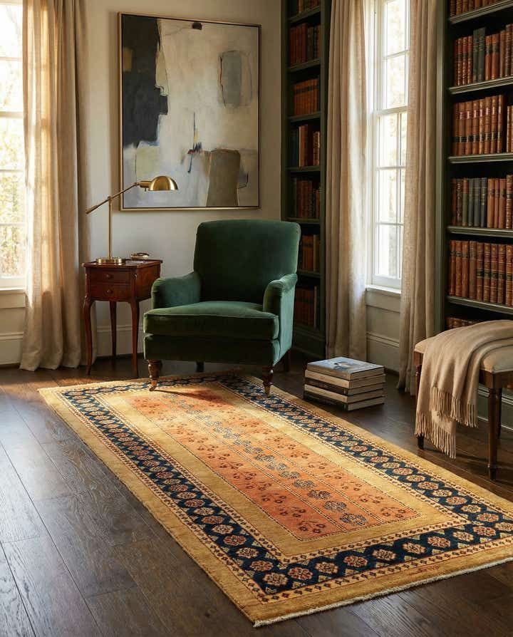 2' 9 x 6' 10 Kashkuli Wool Runner Rug