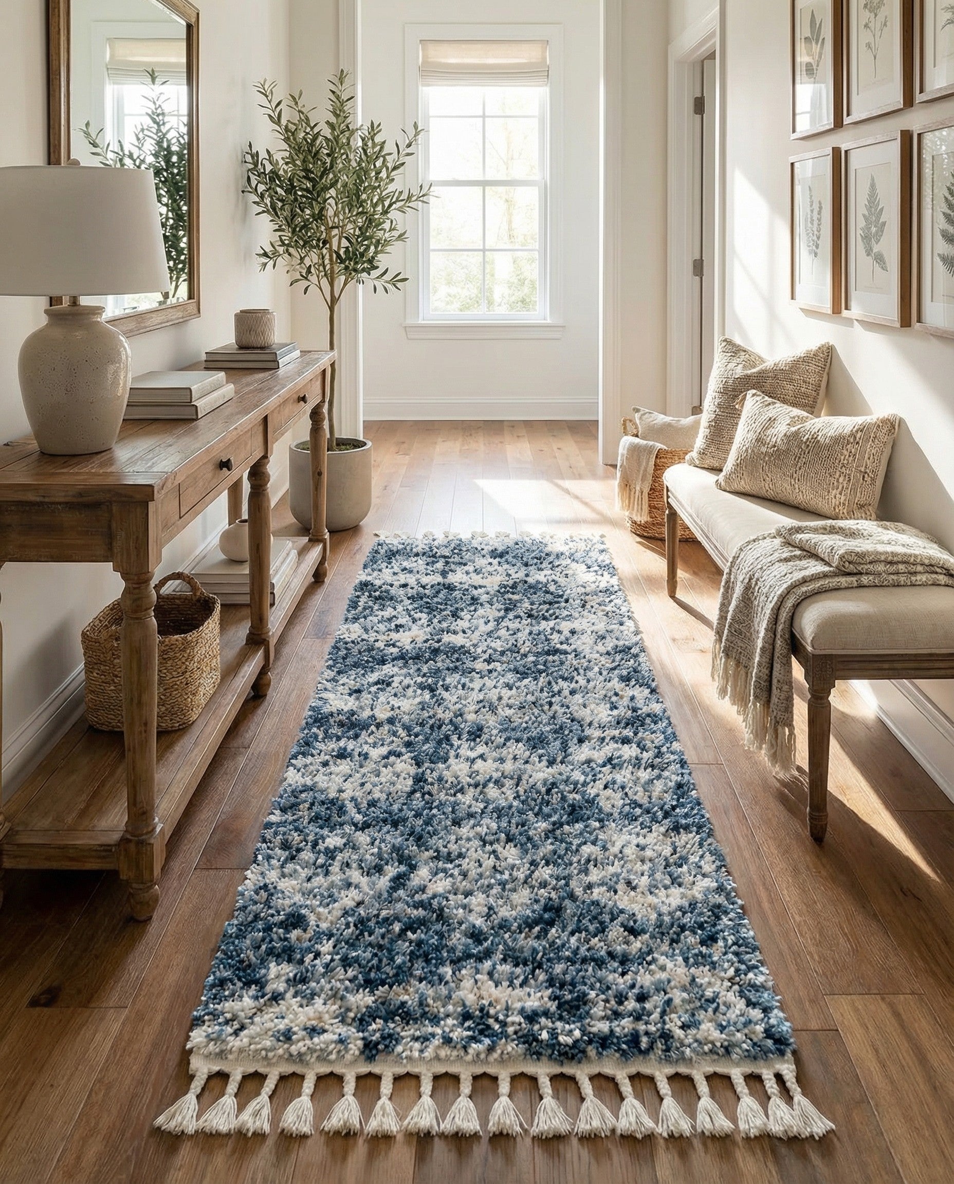  2' 7 x 12' Serenity Shag Runner Rug
