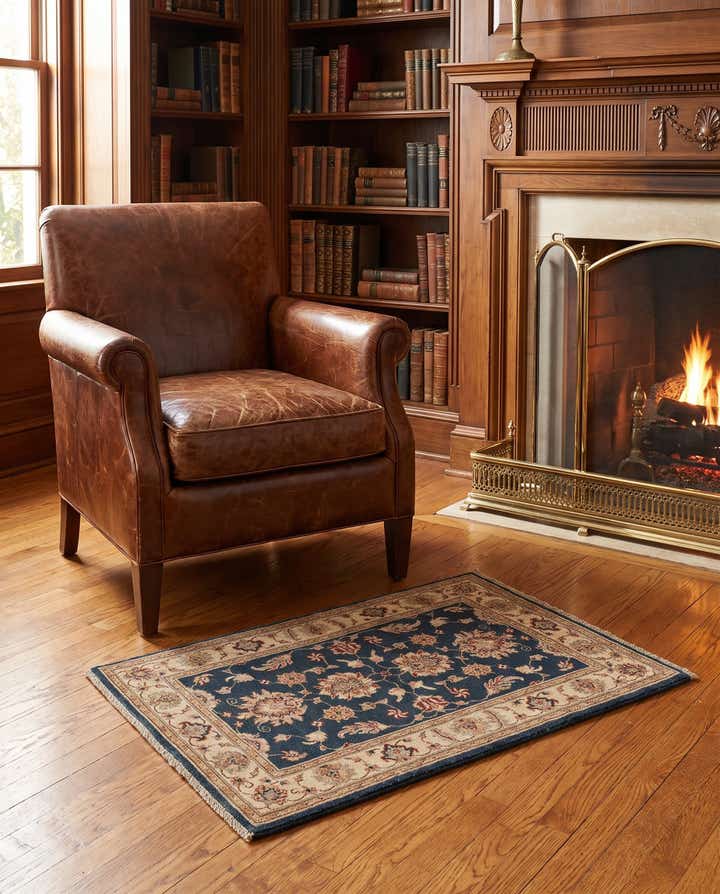 2' 7 x 4' Hand Knotted Ziegler Rug