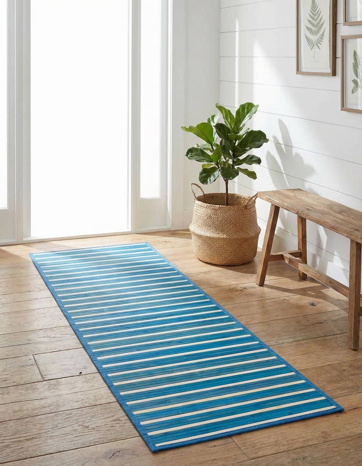 Detail image of  2' x 6' Bamboo Runner Rug