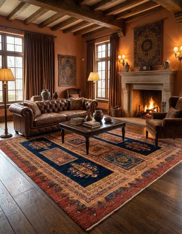 5' 3 x 6' 6 Luribaft Wool Rug