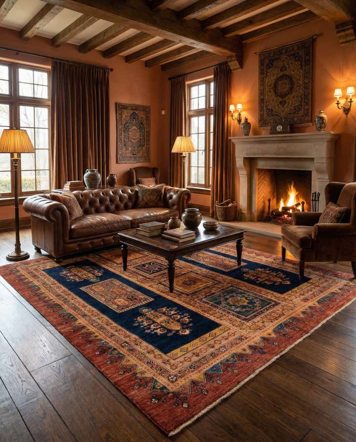 5' 3 x 6' 6 Luribaft Wool Rug