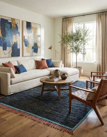 7' 10 x 10' 6 Hand Knotted Moroccan Wool Rug