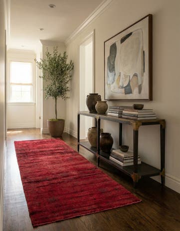 3' 6 x 8' 10 Hand Knotted Ultra Vintage Persian Wool Runner Rug