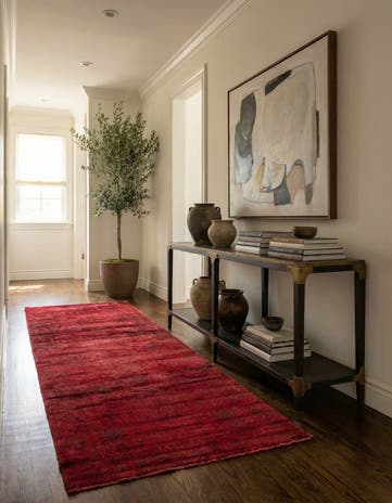 3' 6 x 8' 10 Hand Knotted Ultra Vintage Persian Wool Runner Rug