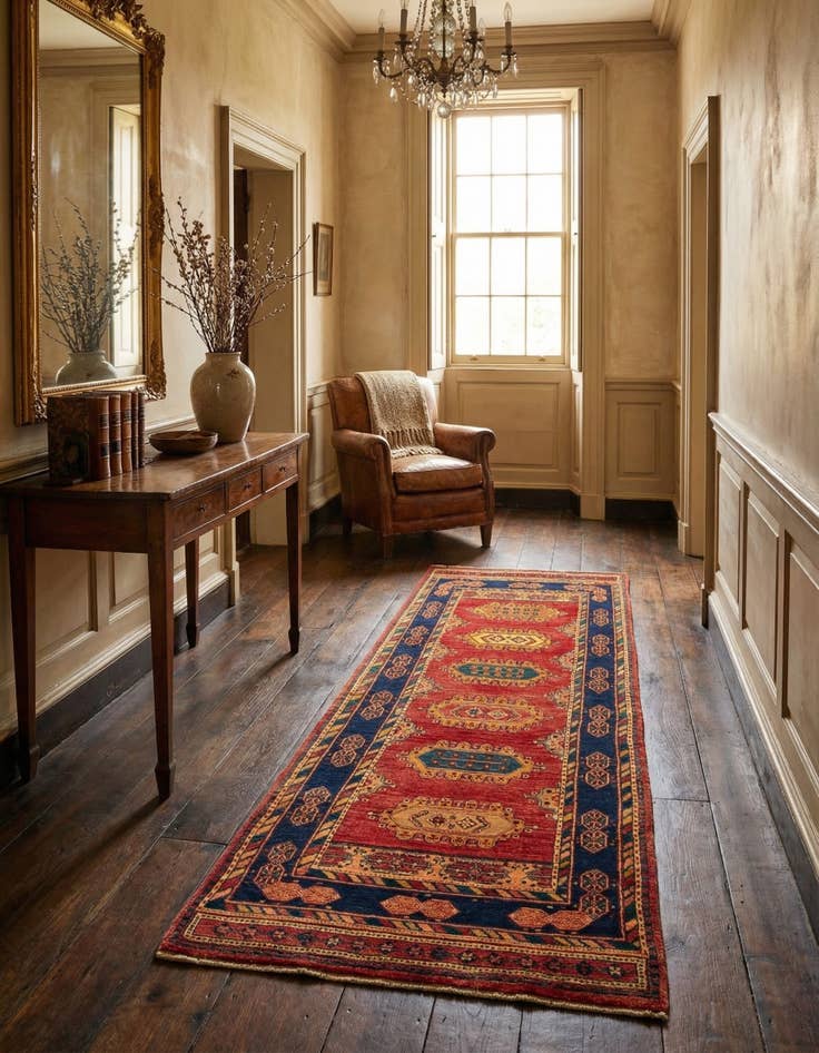 Detail image of 2' 11 x 8' 11 Kashkuli Runner Rug