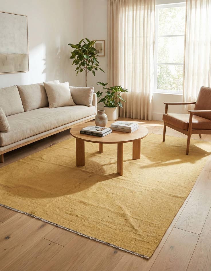 Detail image of 5' 8 x 7' 10  Hand Woven Kilim Modern Wool Rug