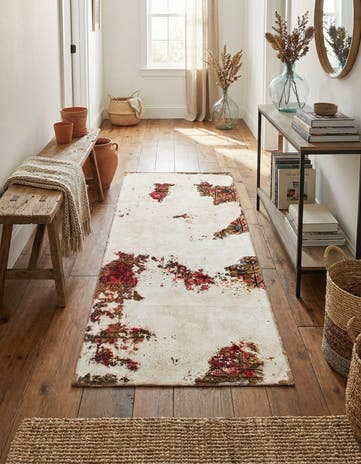 2' 8 x 6' 4 Hand Knotted Ultra Vintage Persian Wool Runner Rug
