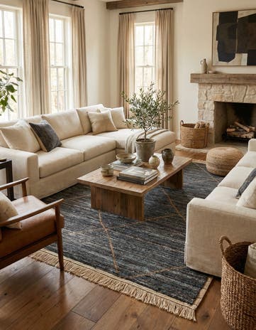 7' 10 x 10' 6 Hand Knotted Moroccan Wool Rug