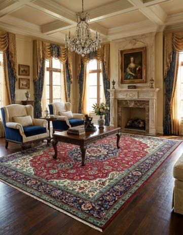 9' 10 x 13' Hand Knotted Tabriz Persian Wool Rug