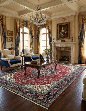9' 10 x 13' Hand Knotted Tabriz Persian Wool Rug