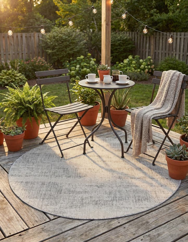 4' x 4' Easy-Clean Modern Indoor / Outdoor...