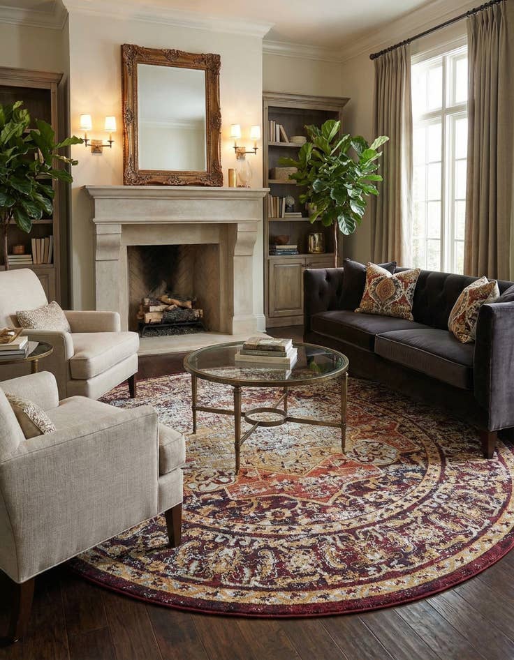 Detail image of  8' x 8' Charlotte Round Rug