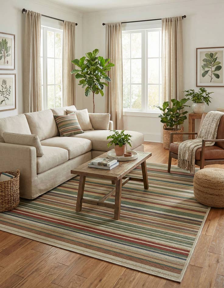 Detail image of 7' 10 x 10'  Washable Baja Indoor / Outdoor Rug