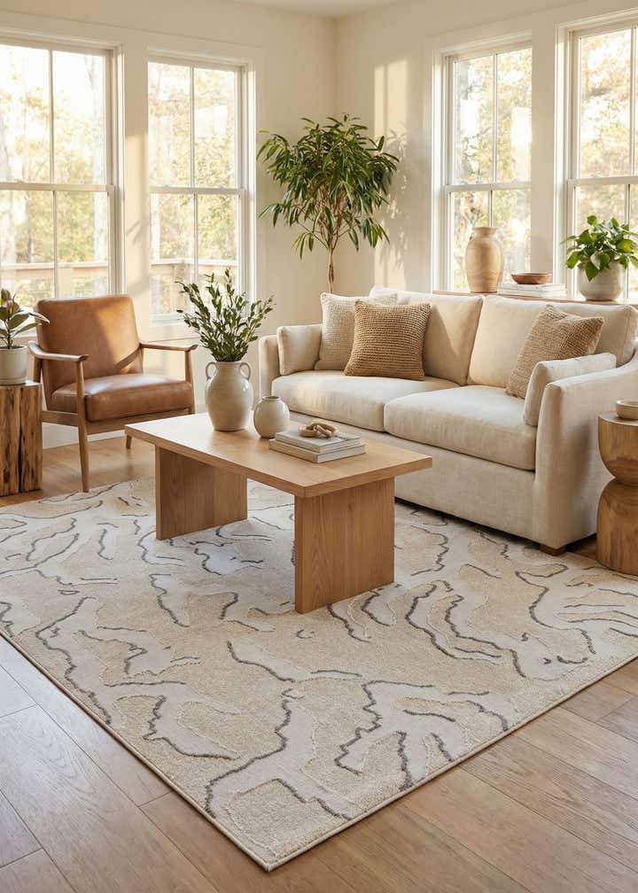 6' x 9' Easy-Clean Sabrina Soto Indoor / Outdoor Rug