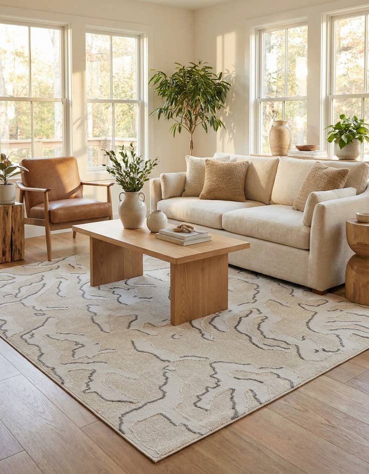 Detail image of 6' x 9' Easy-Clean Sabrina Soto Indoor / Outdoor Rug