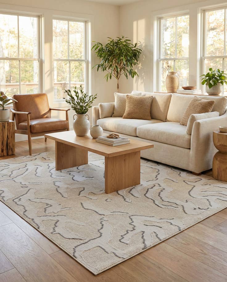 Detail image of 6' x 9' Easy-Clean Sabrina Soto Indoor / Outdoor Rug