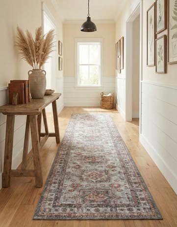 2' 7 x 12' Washable Timeless Runner Rug