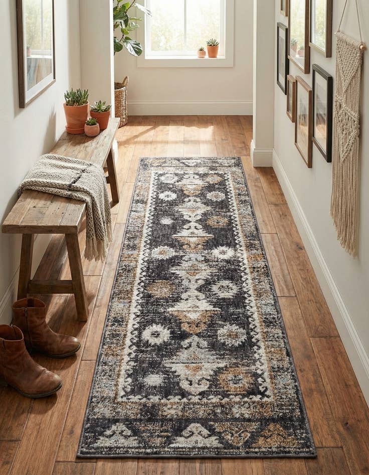 Detail image of 2' x 6' Eco Southwestern Runner Rug