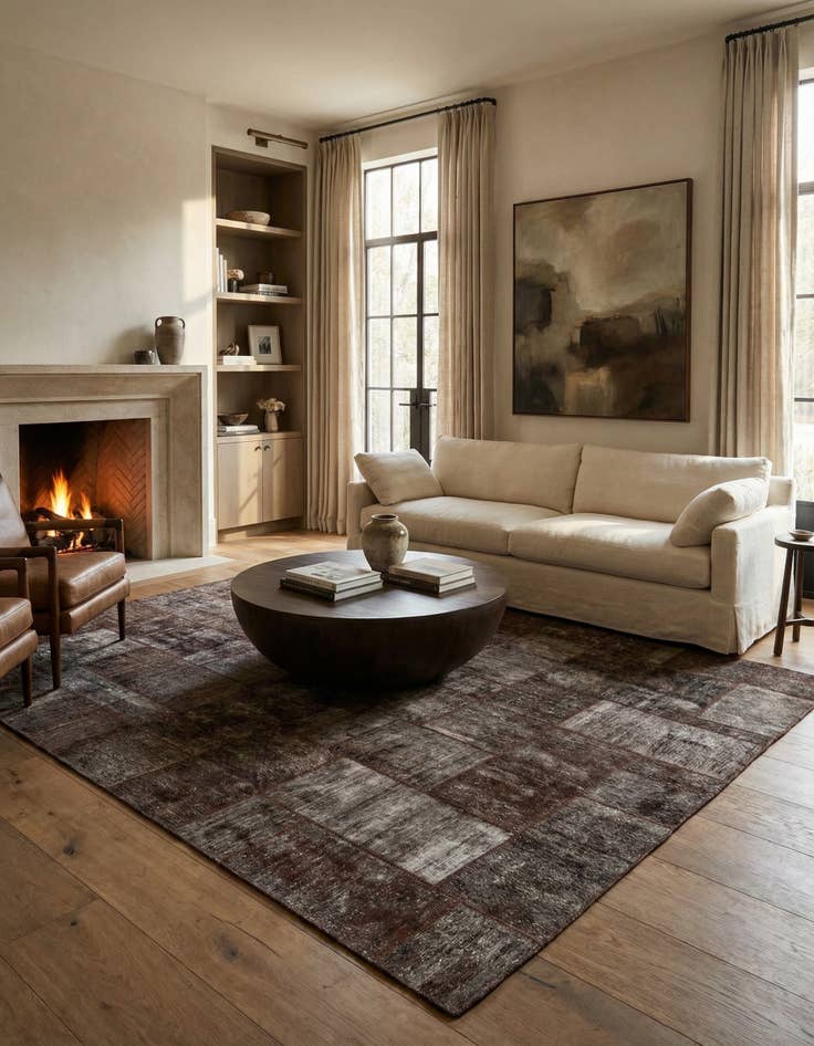 Detail image of 8' 7 x 10' 3  Hand Knotted Ultra Vintage Persian Wool Rug