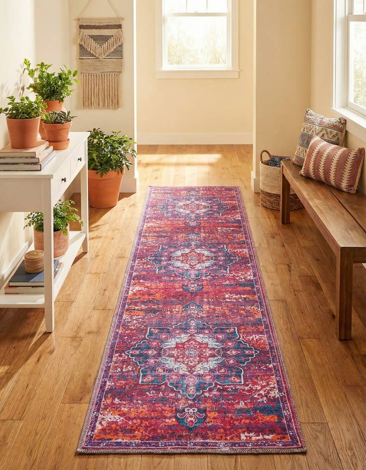 Detail image of 2' x 8'  Washable Renaissance Runner Rug