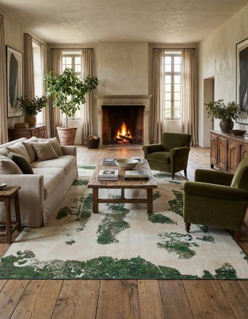 5' 7 x 9' 3 Hand Knotted Ultra Vintage Persian Wool Rug