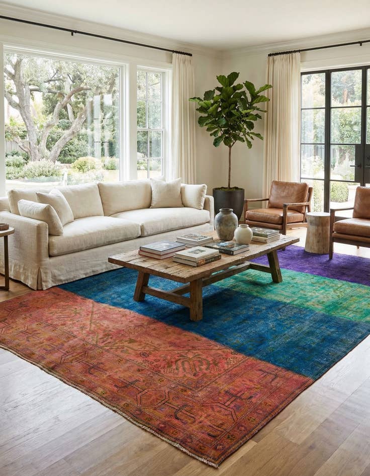 Detail image of 10' x 12' 6  Hand Knotted Ultra Vintage Persian Wool Rug