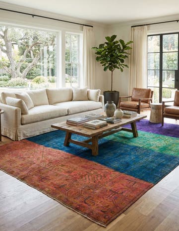 10' x 12' 6 Hand Knotted Ultra Vintage Persian Wool Rug
