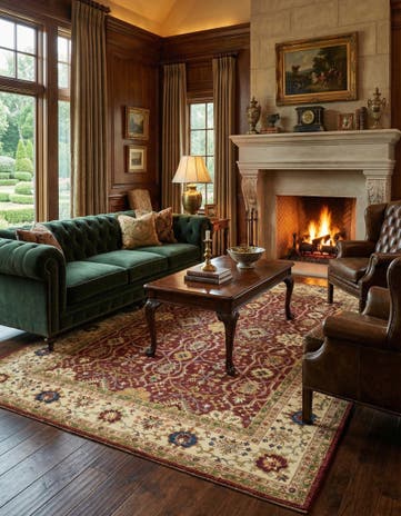 6' 11 x 10' 9 Hand Knotted Ariana Ziegler Rug