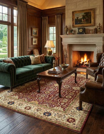 6' 11 x 10' 9 Hand Knotted Ariana Ziegler Rug