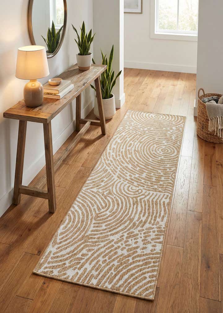 2' x 6' Easy-Clean Modern Indoor / Outdoor Runner Rug