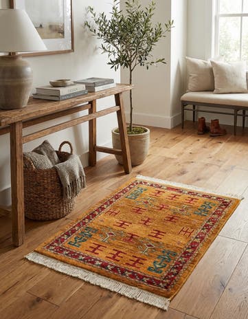 2' 5 x 3' Hand Knotted Ziegler Wool Rug