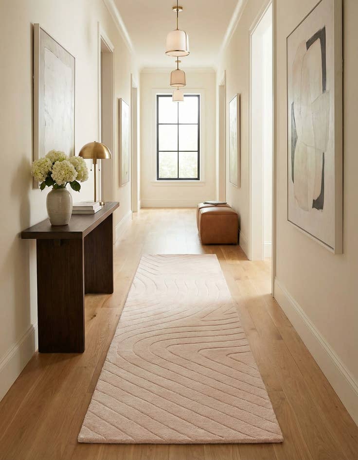 Detail image of  2' 8 x 9' 10  Hand Knotted Darya Wool Runner Rug