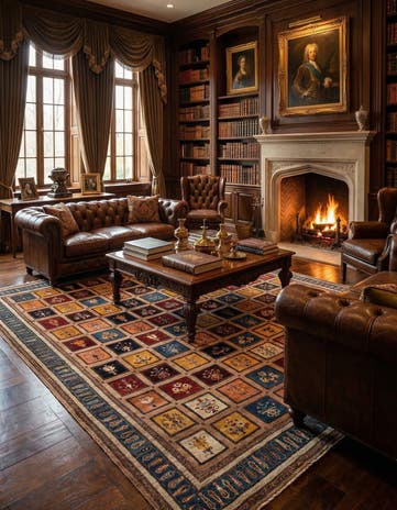 8' 9 x 11' 5 Hand Knotted Luribaft Rug