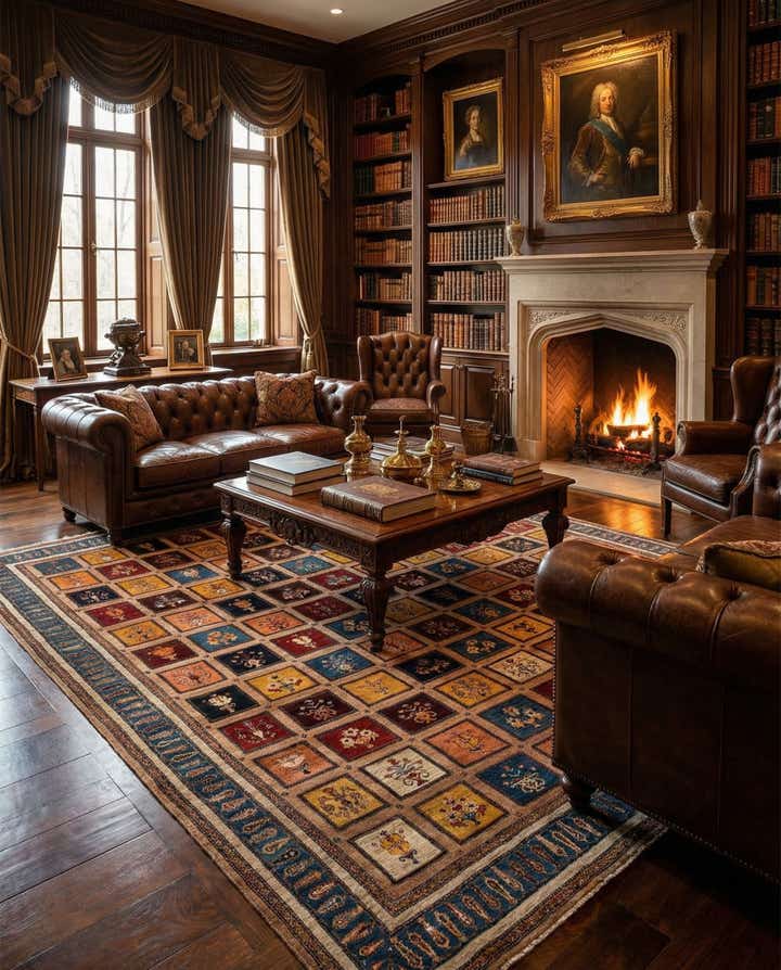 8' 9 x 11' 5 Hand Knotted Luribaft Rug